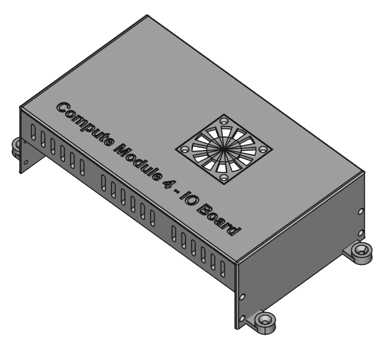 Raspberry Pi CM4 IO Board + NVMe SSD case lid by Geoff_B_UK | Download ...