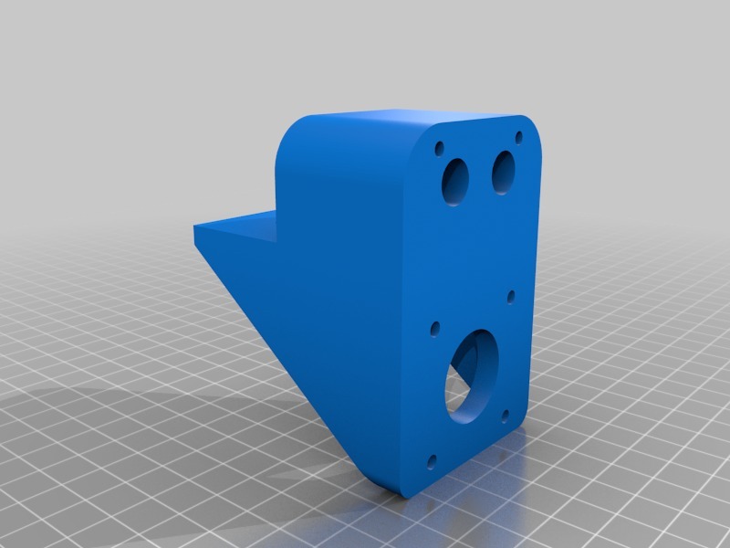 Miniatura 5 do modelo 3D Hypercube evolution  (HEVO) Stepper motor mount at the back