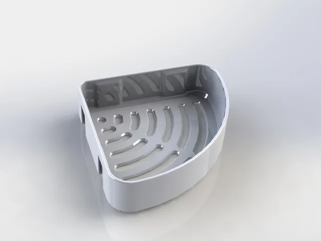 Removable bathroom corner shelf