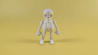 Skeleton - Articulated Figure Keychain for Halloween
