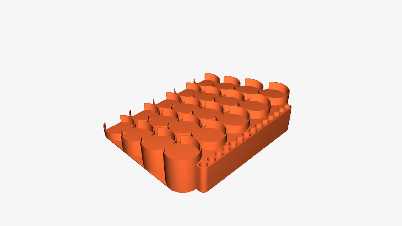STL file Acrylic Paint Rack (Citadel & Vallejo) 🎨・3D printable