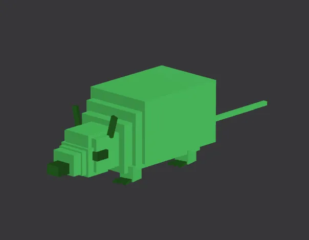 Pixelated Rat by ITI Tech | Download free STL model | Printables.com