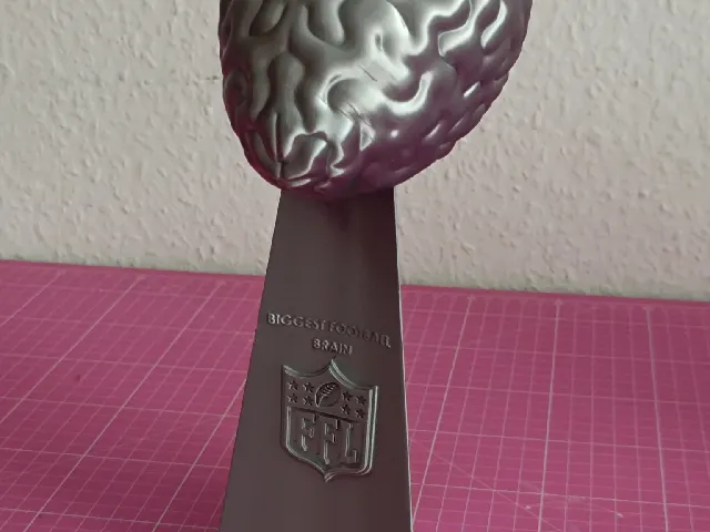 Biggest Football Brain - Fantasy Football Trophy - Lombraindy Trophy