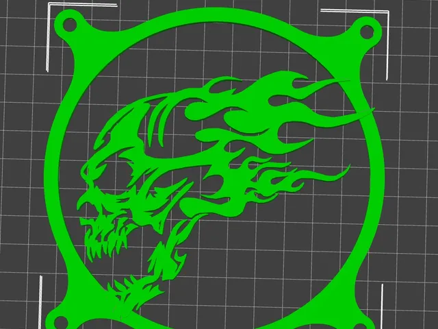 flame skull