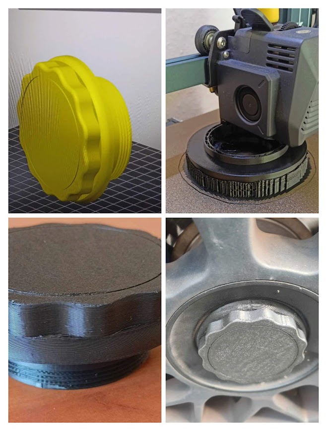 Car wheel center cap