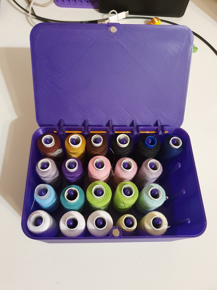 Sewing spools box