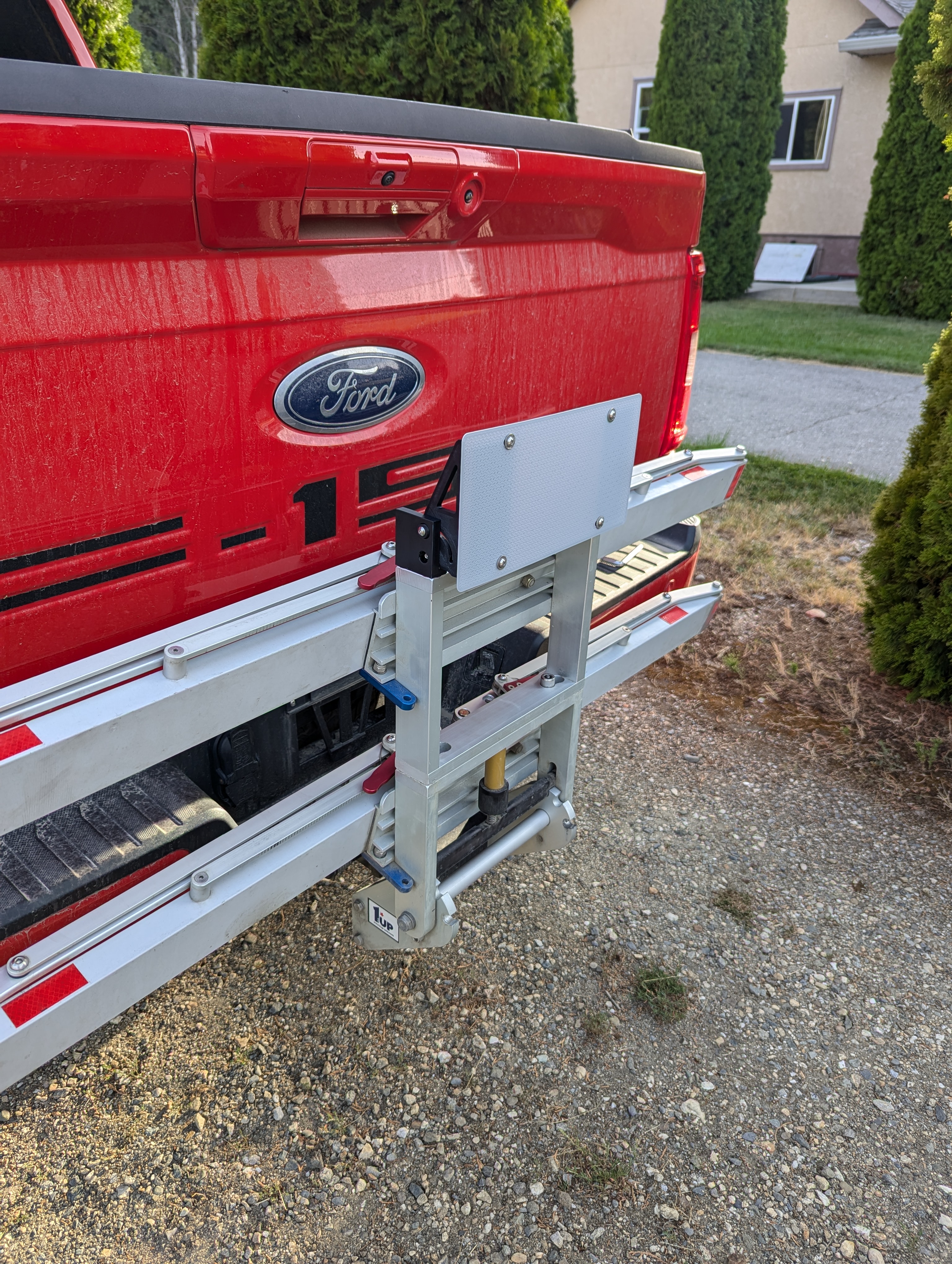 Tilting License Plate Holder for 1UP Bike Rack