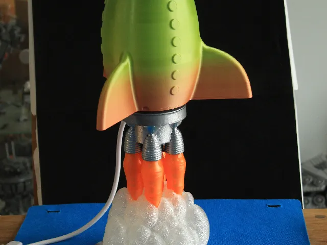 Vase rocket night light/ lamp