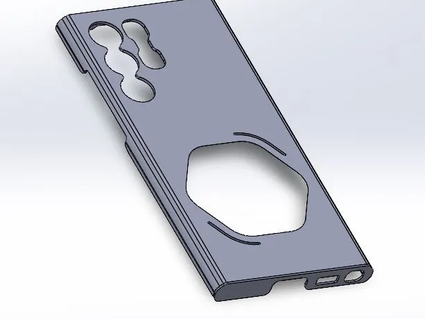 Galaxy S22 Ultra case with hexagon