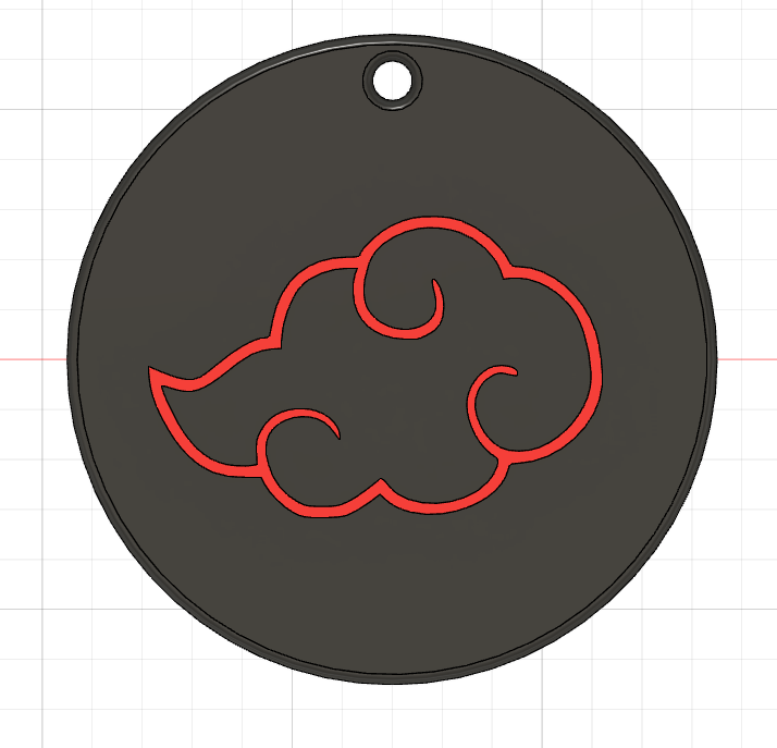 Akatsuki Cloud Keychain