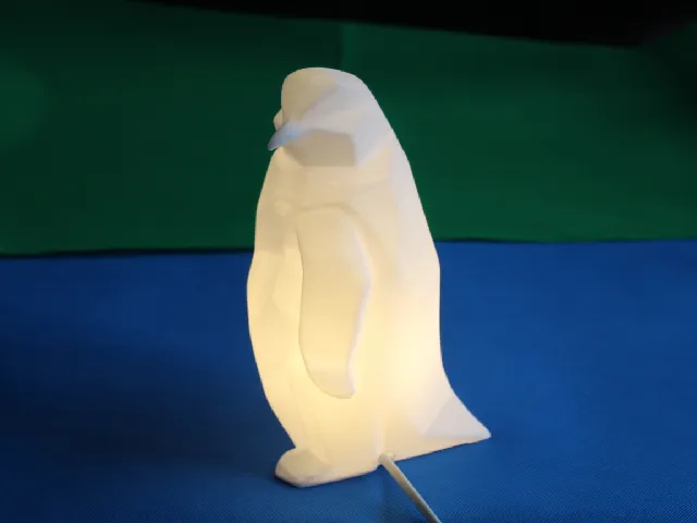 Another remixed low poly penguin lamp version for E27 Bulb