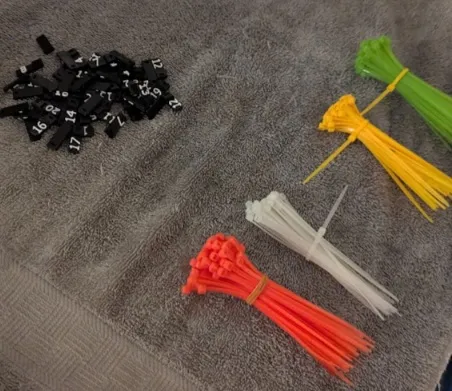 Numbered Zip Tie Tags by Steve Van Dokkumburg | Download free STL