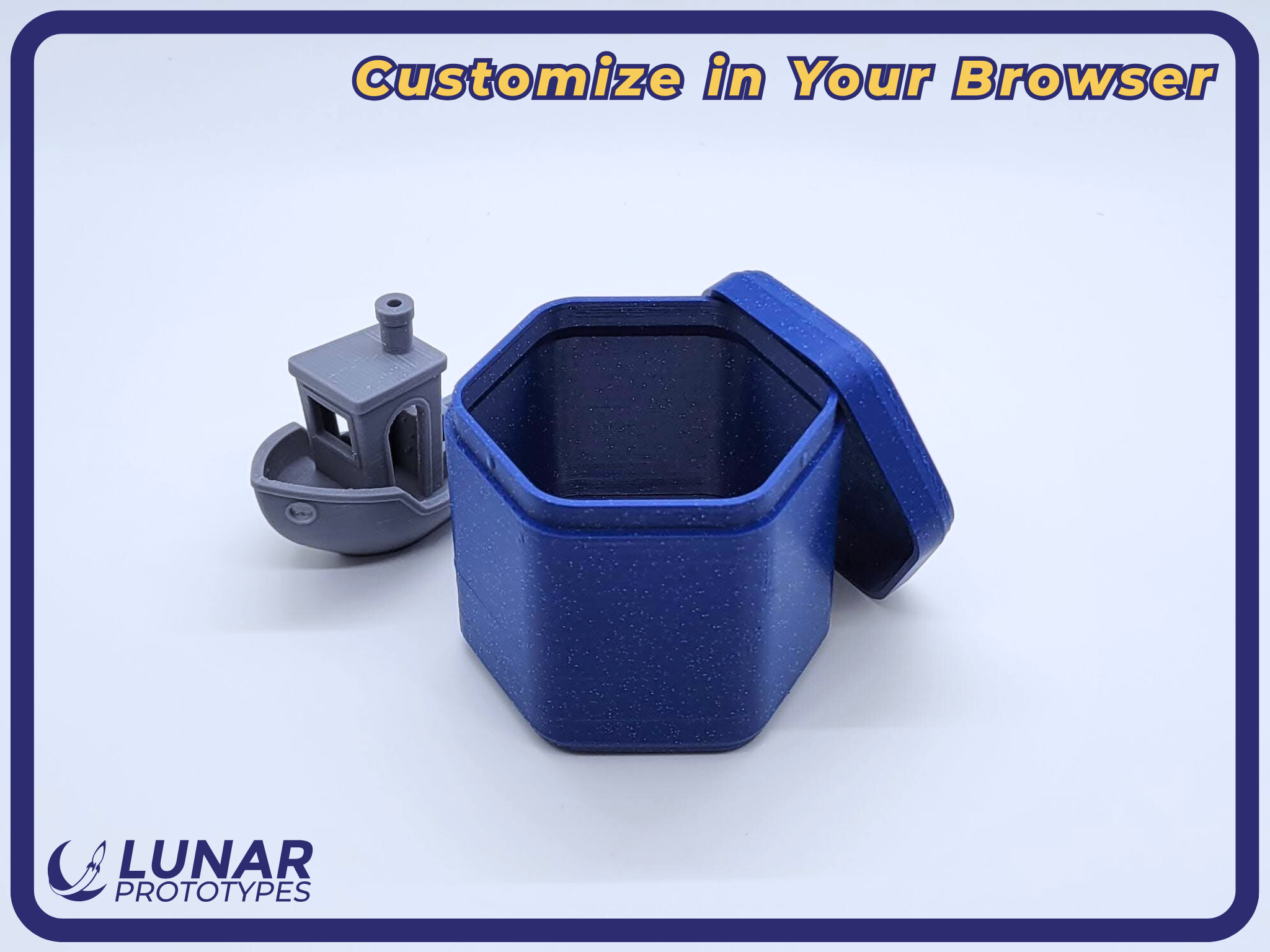 Snap-Fit Hexagonal Storage Container