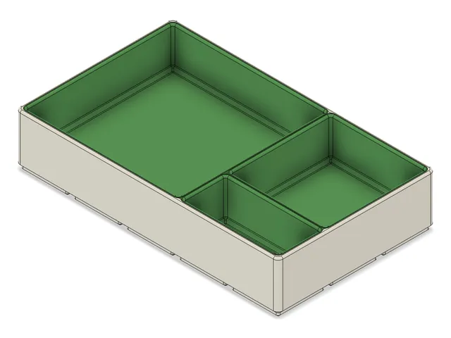 stylish Fibonacci organizer/EDC tray, with optional Gridfinity base (v2)