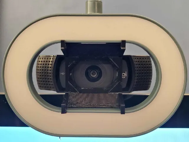 Centered mount for logitech c920 and IKEA Stankregn
