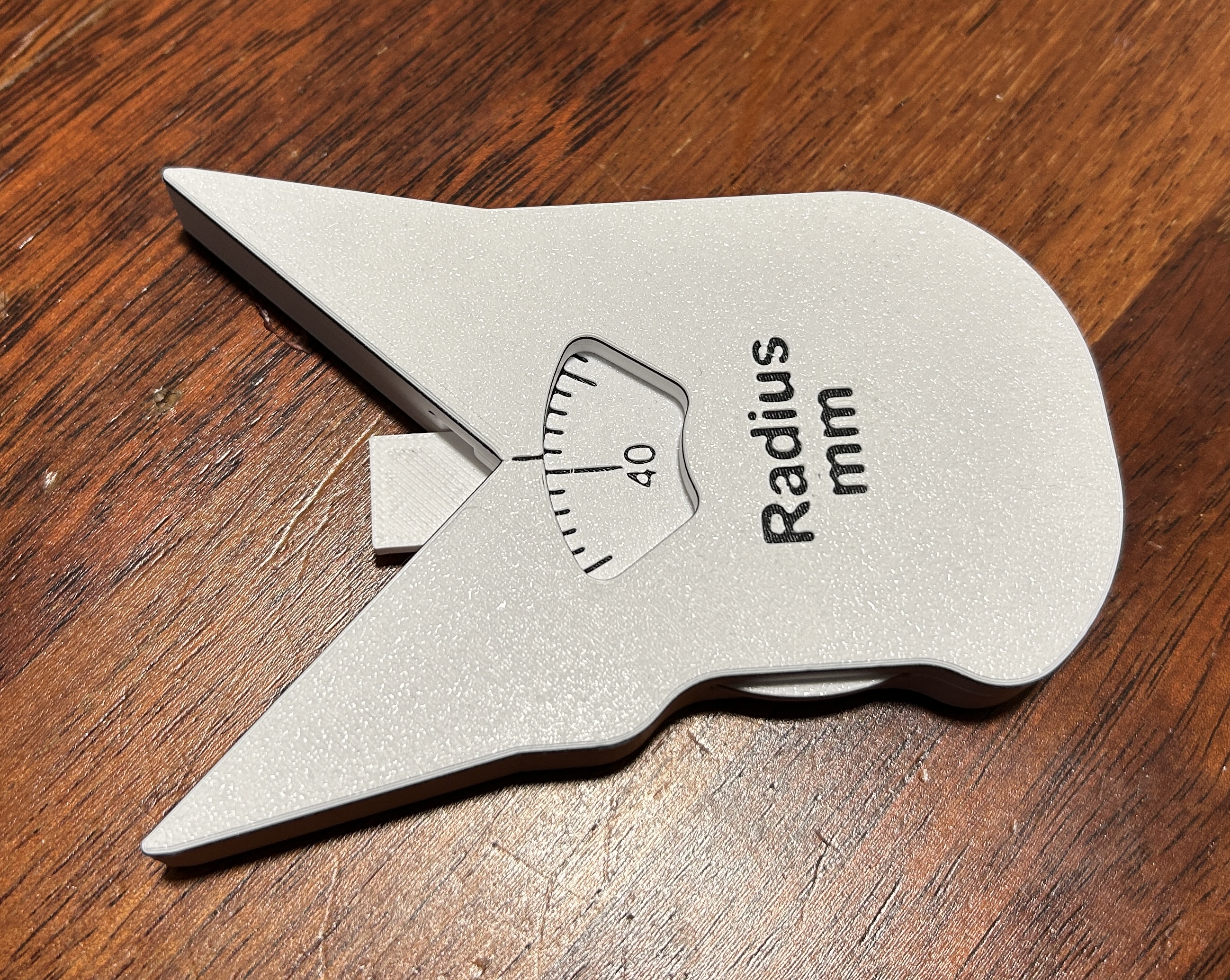 Radius gauge 0-50mm