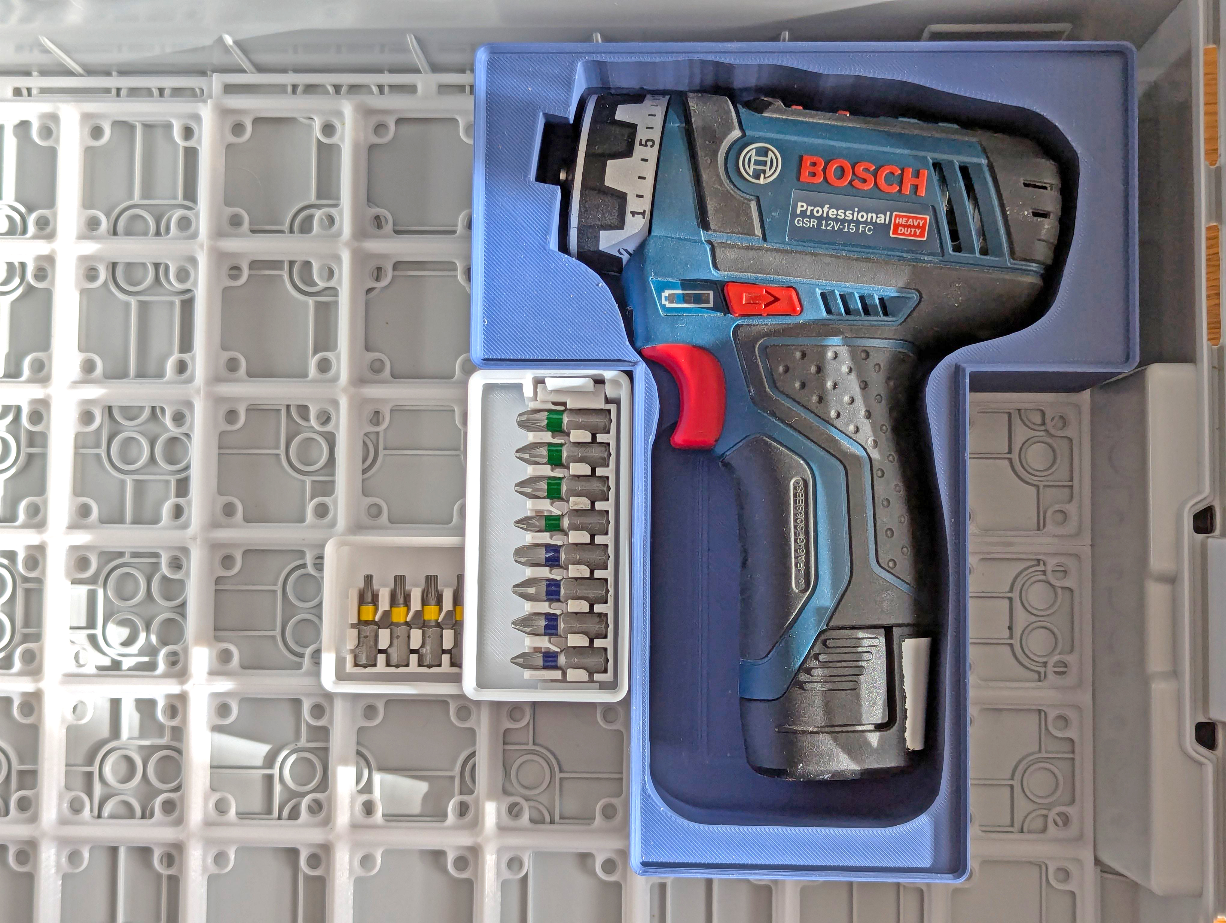 Gridfinity stackable box for Bosch Pick and Click bitholder — miniatura 6