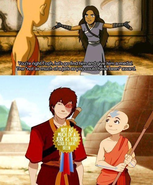 "not as much of a jerk as you could've been award" ATLA