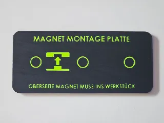 Magnet Montage Platte