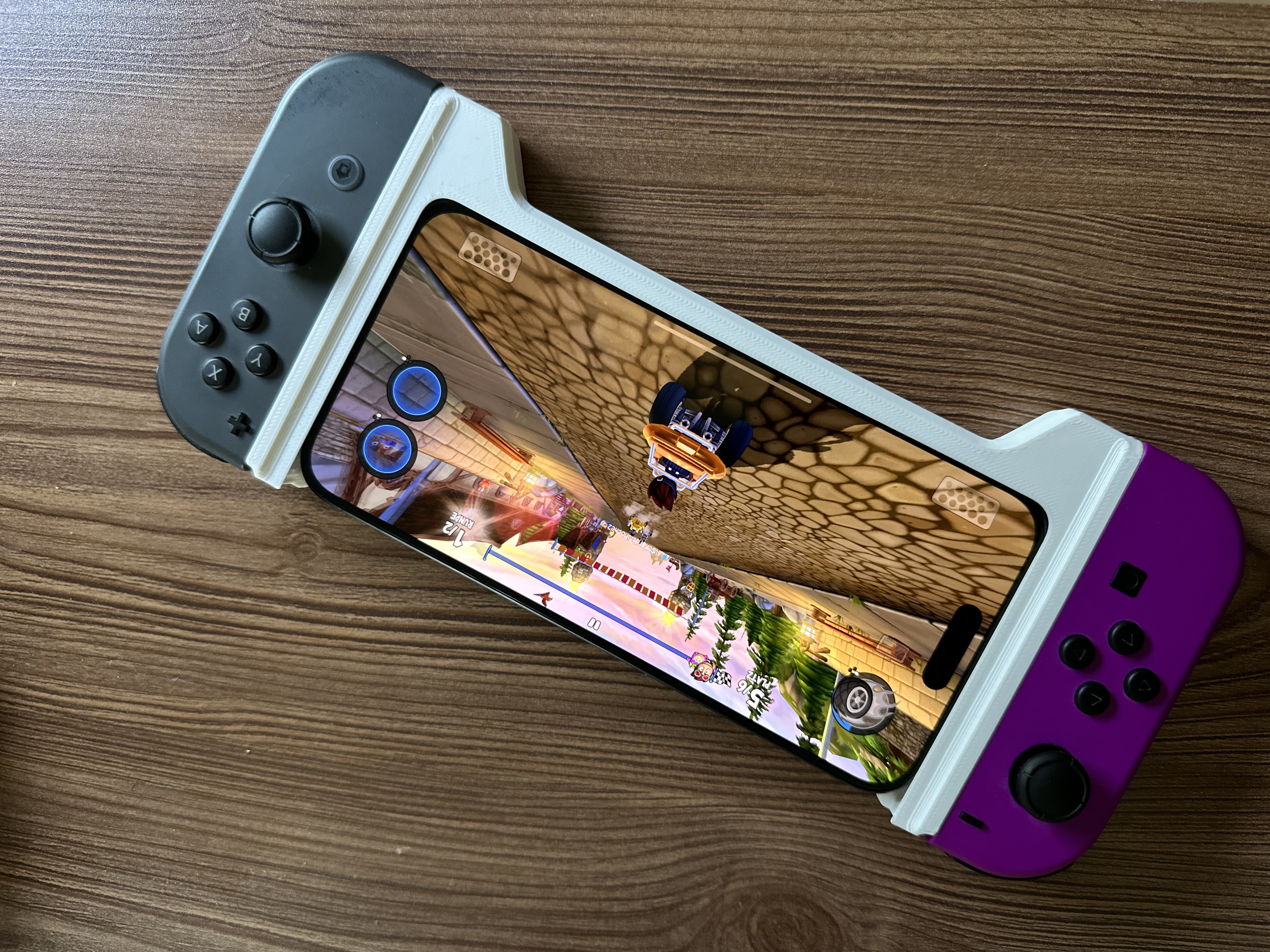 Nintendo Switch JoyCon grip for iPhone 15 Pro Max