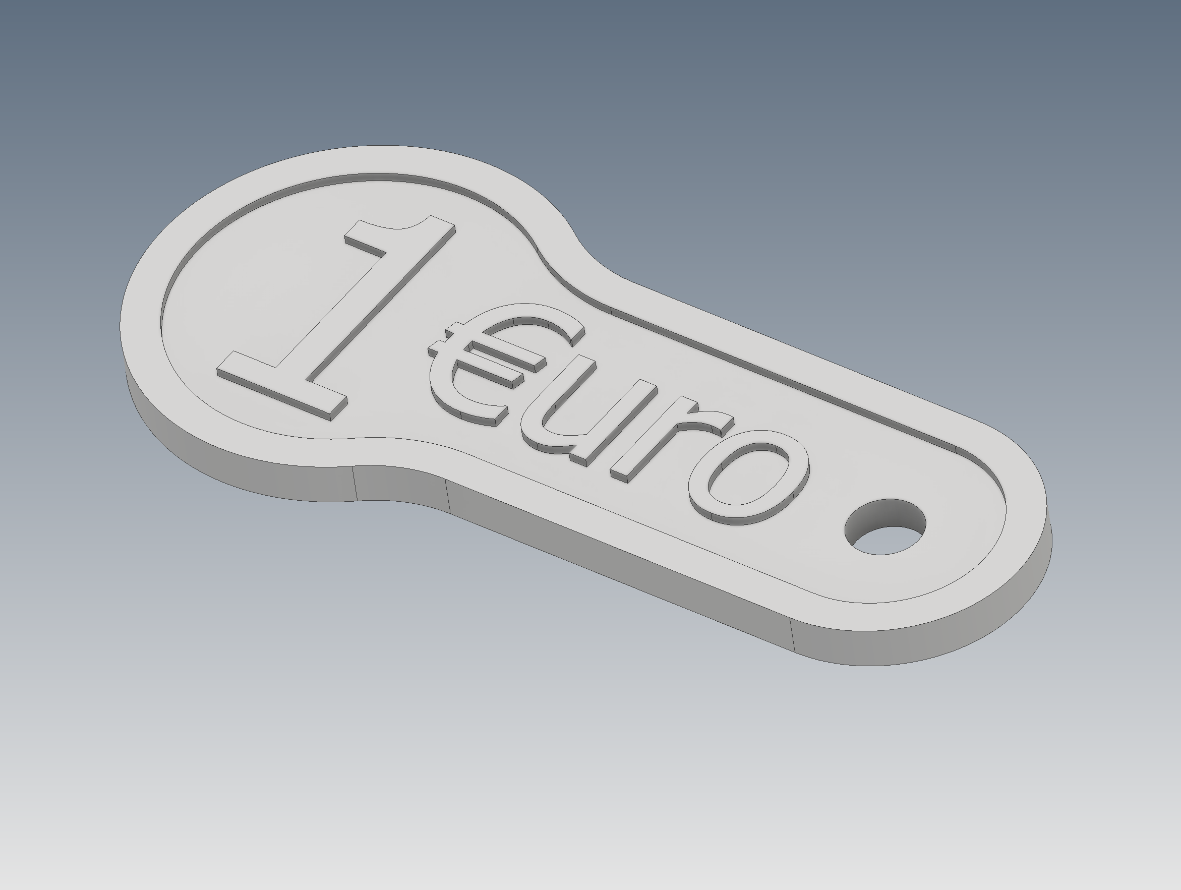 1 Euro shopping cart chip