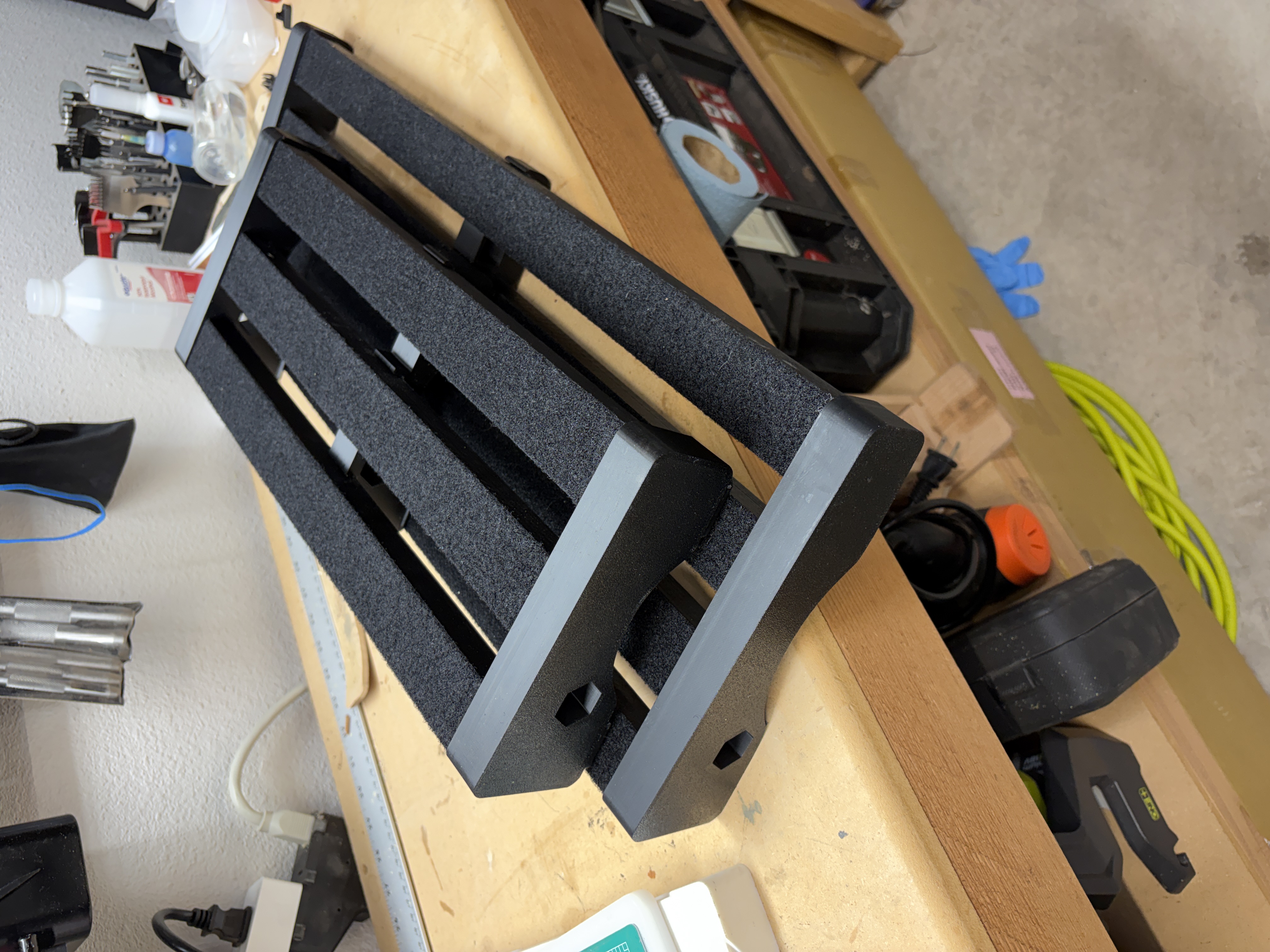 Guitar Pedalboard System for Common 1.5" x 1" Board