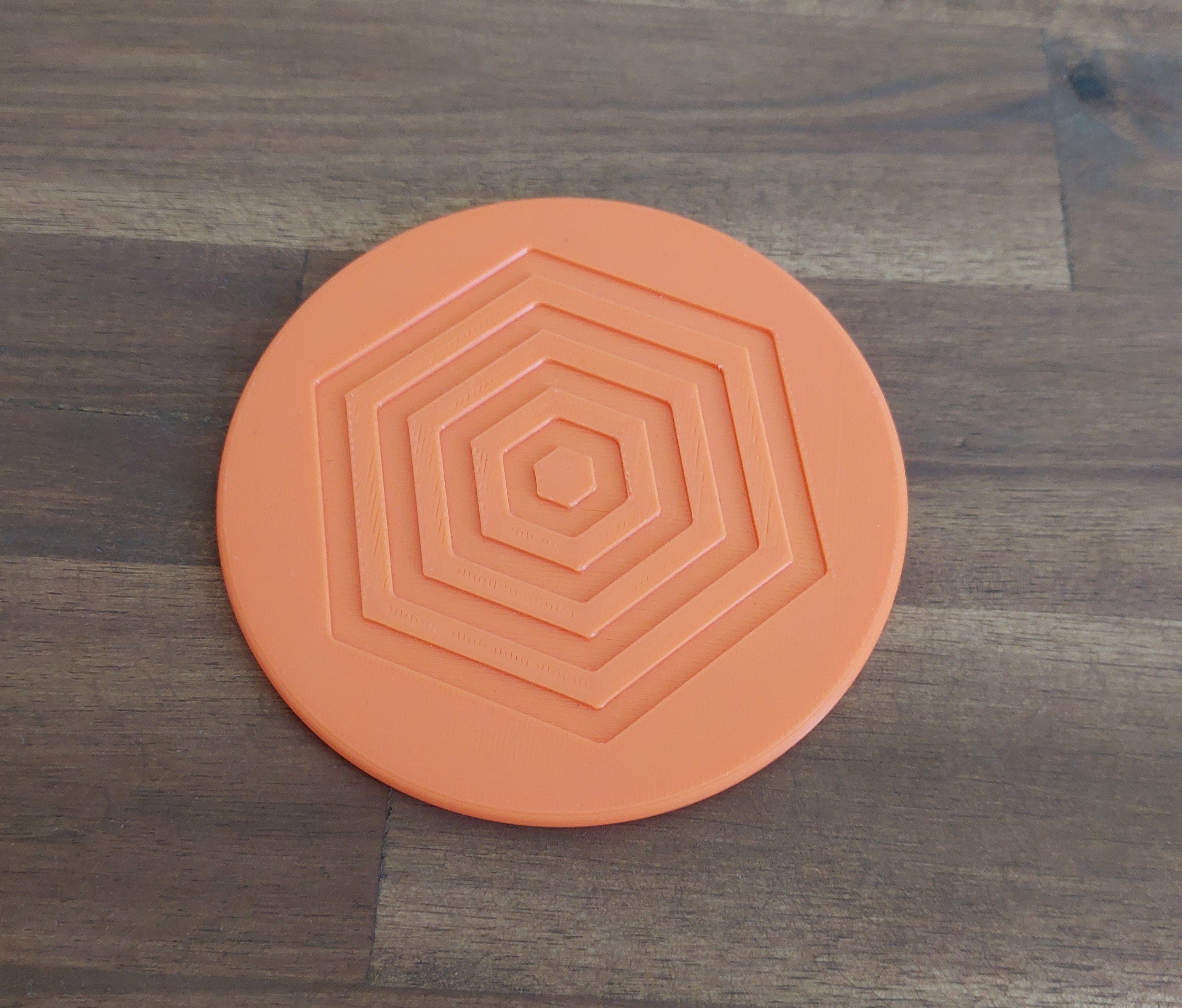 Coaster Set with hexagonal pattern 80mm/100mm/120mm