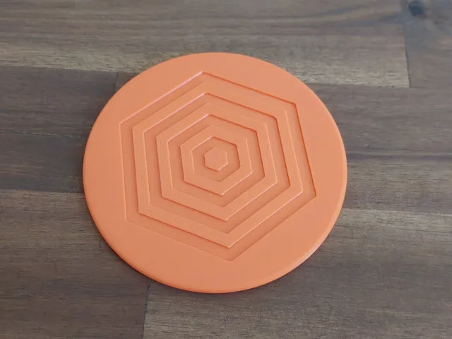 Coaster Set with hexagonal pattern 80mm/100mm/120mm