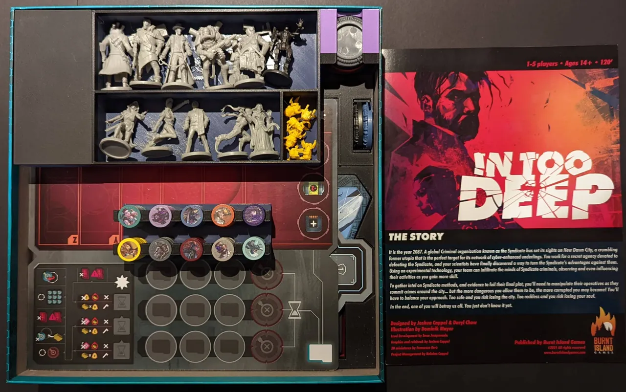 In Too Deep Complete Boardgame Token Tray System by Jamehz 