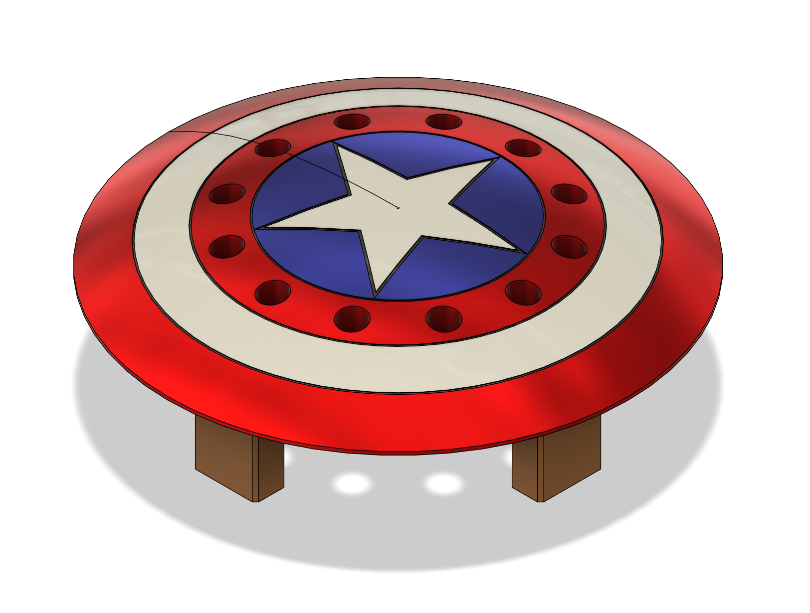 Marvel Captain America Shield pencil holder