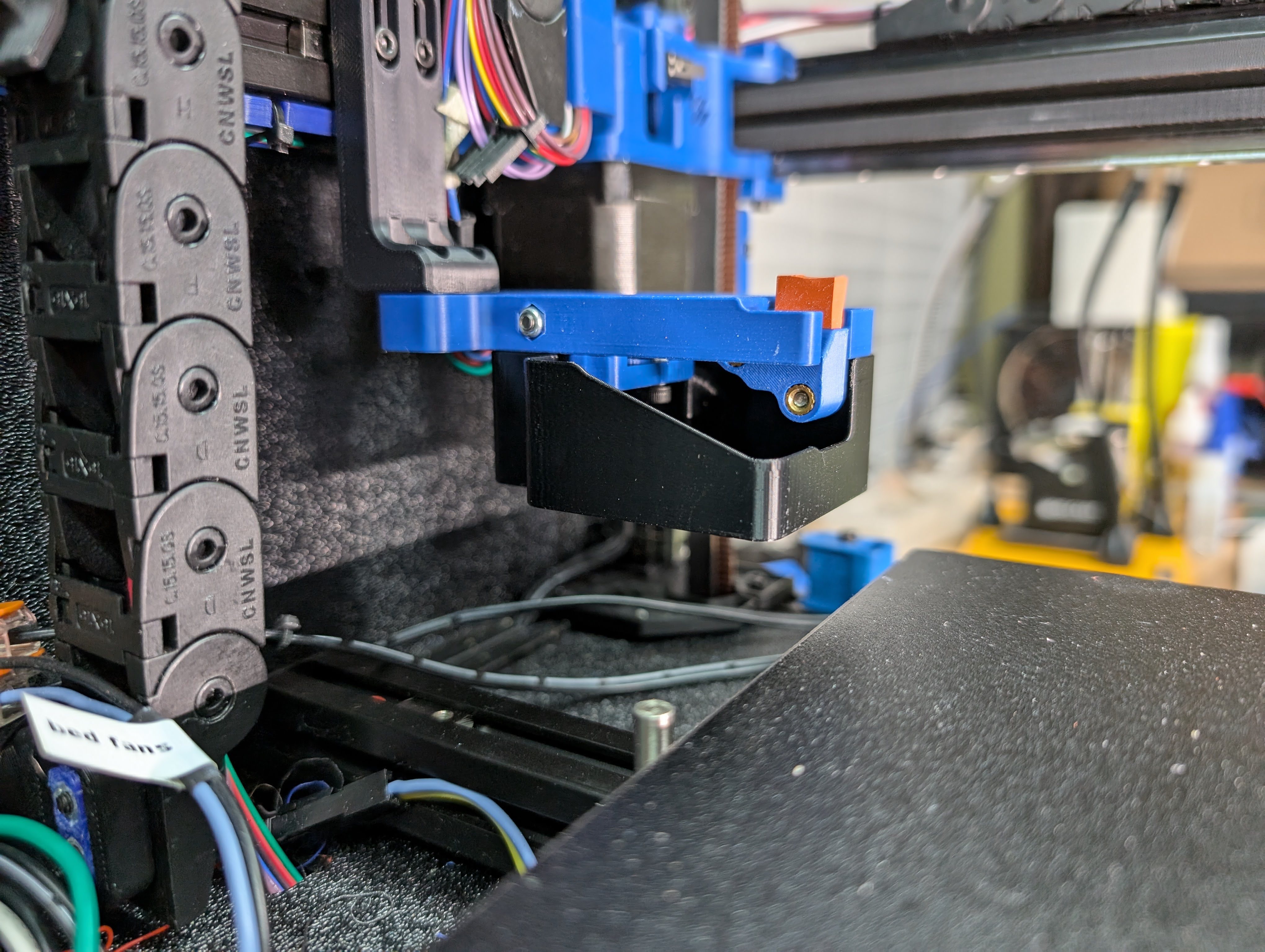Voron 2.4 Nozzle Wiper. Gantry or Bed Mounted.  Beacon Compatible.