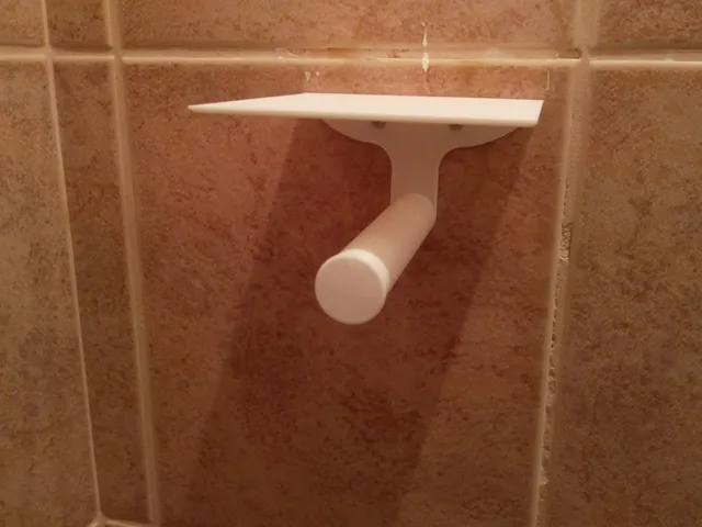 Toilet Paper Holder with Cell Phone Shelf