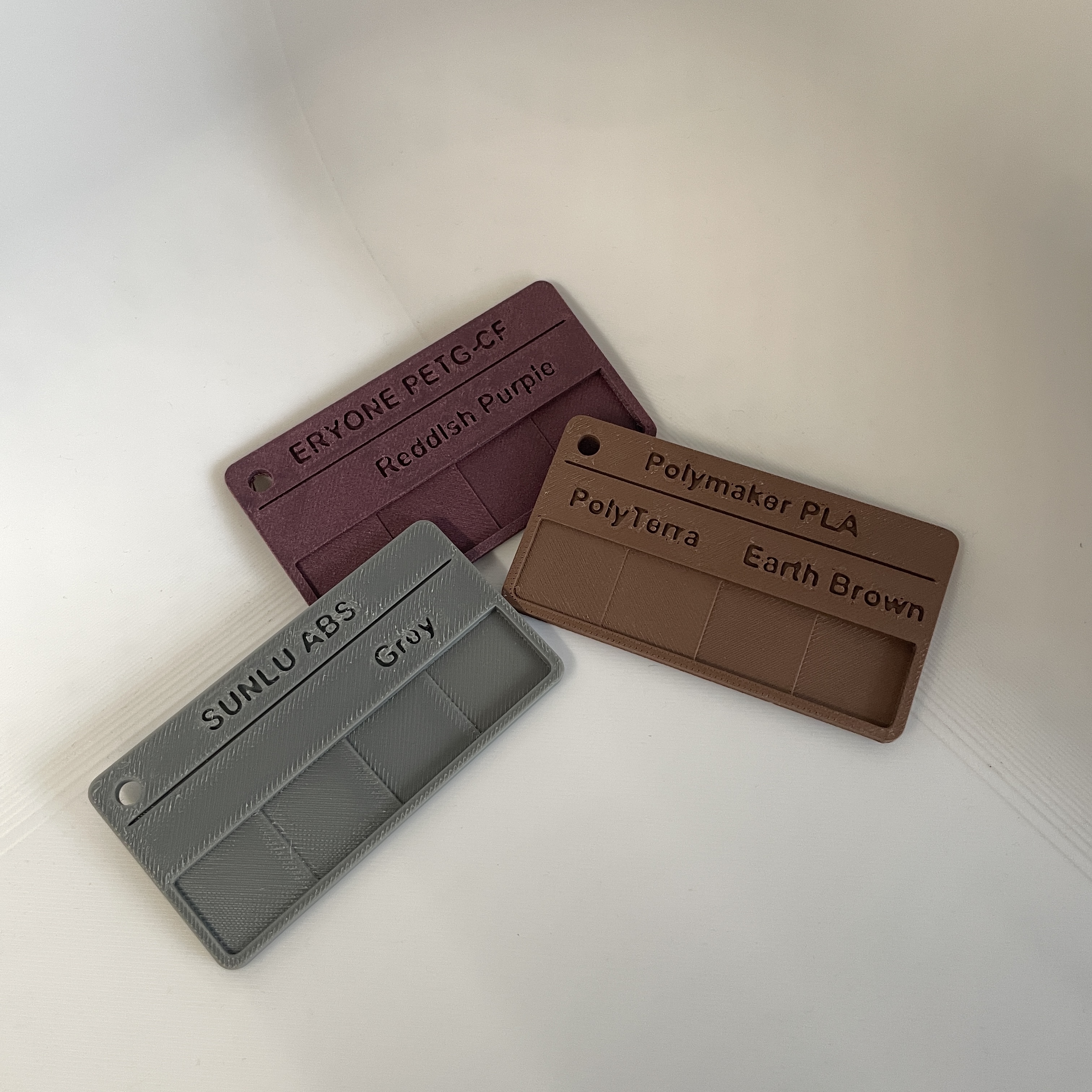 Filament Swatch Card Customizable Fuison360 File