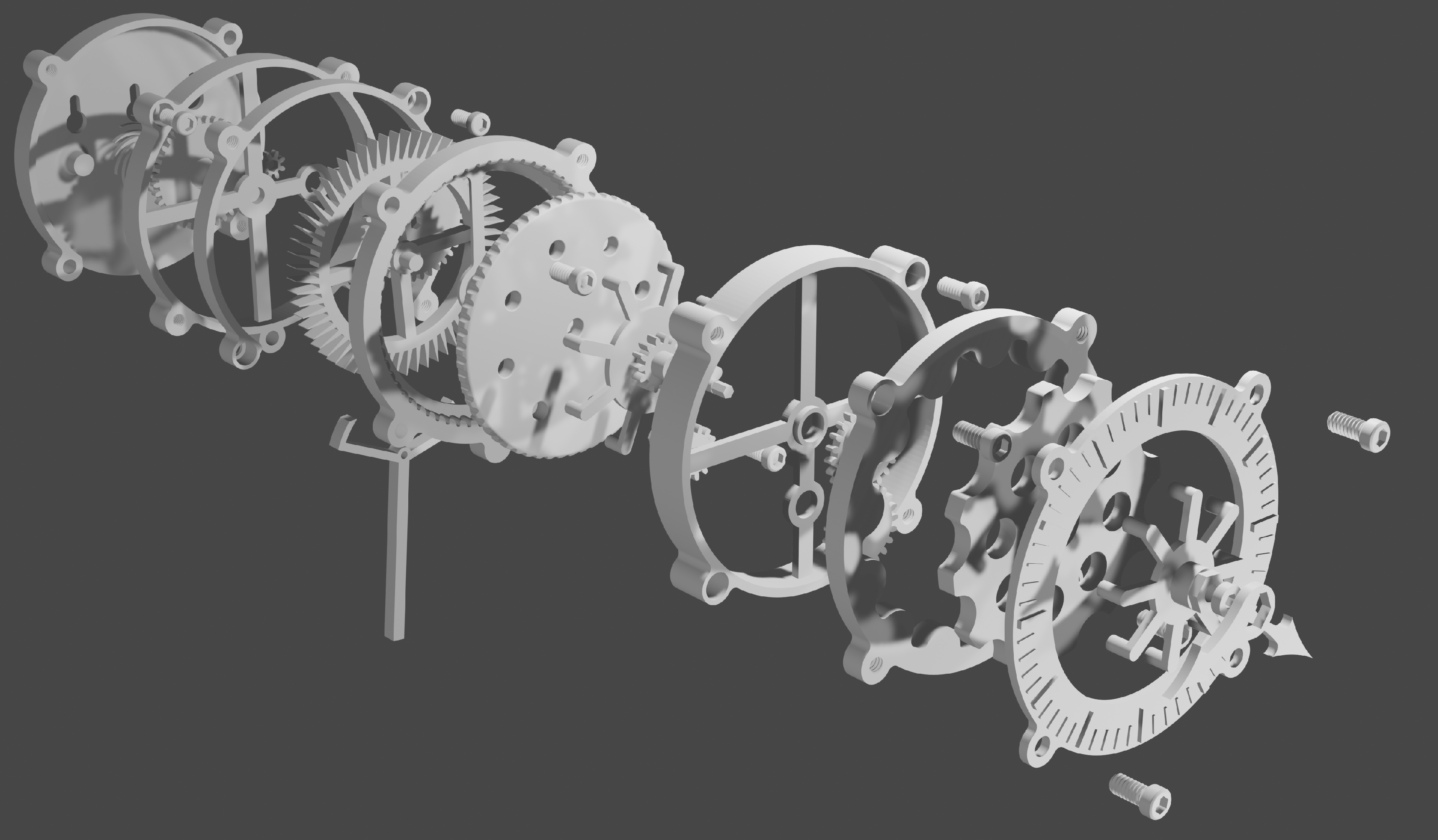 Miniatura 4 do modelo 3D Pendulum Clock