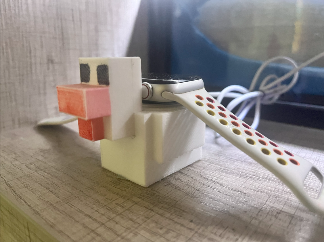 Minecraft Chicken Apple Watch Charger