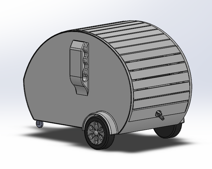 Storagebox Teardrop-Campingtrailer — miniatura 2