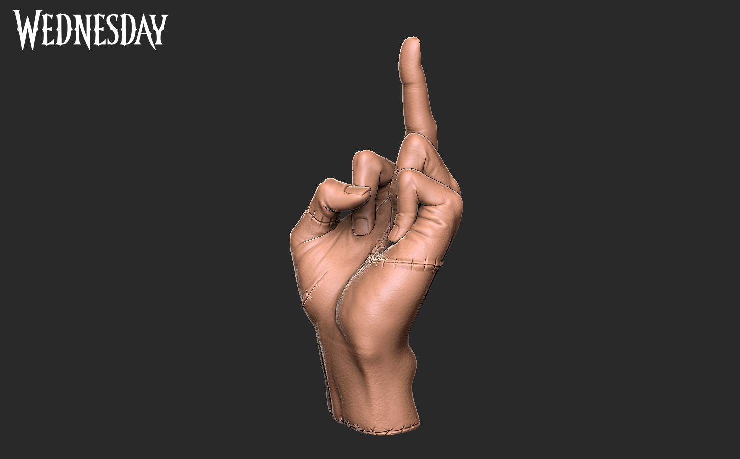 Thing middlefinger - Wednesday series 3D print model by Prinhub ...
