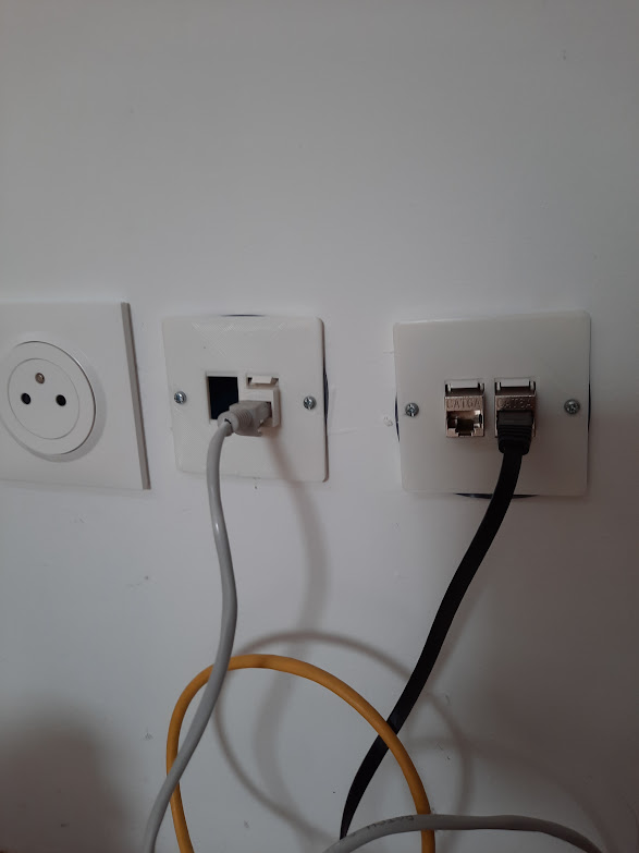 Plaque RJ45 Keystone (double et simple)