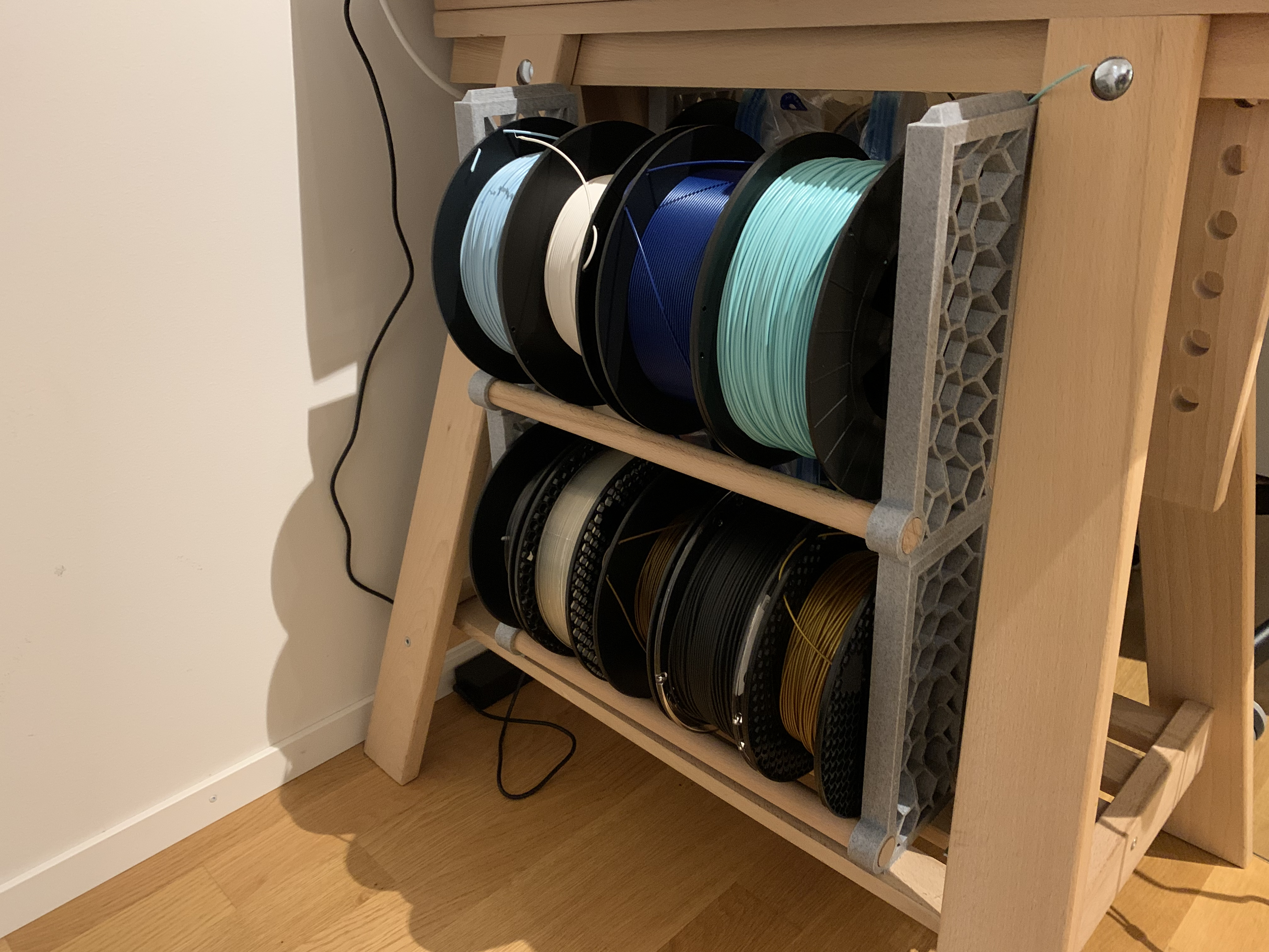 Miniatura 2 do modelo 3D Stackable Filament Rack