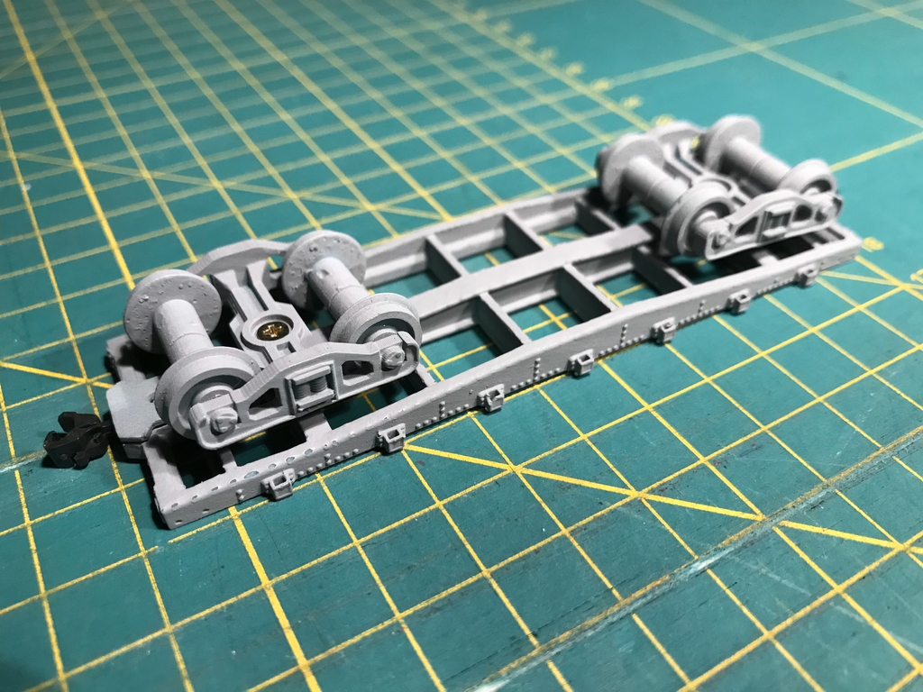 Car Platform Stl Platform / flatbed wagon in h0 scale with american coupler by Marcin ...