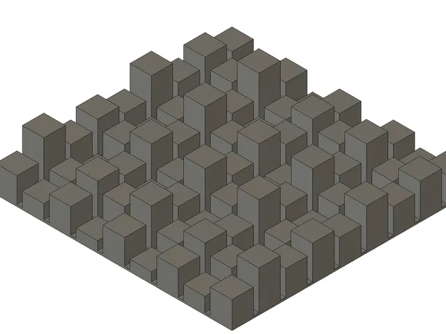 Checkered wall decor panel