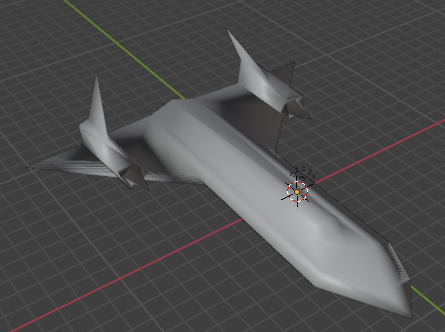 Low poly Blackbird sr71