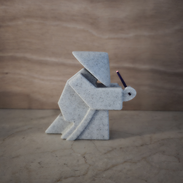 Samurai incense holder