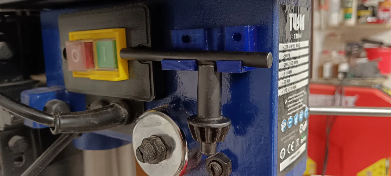 Chuck key holder for bench drill, press drill by Vaty79 | Download free ...