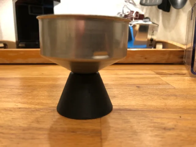 bialetti moka pot funnel holder pylon