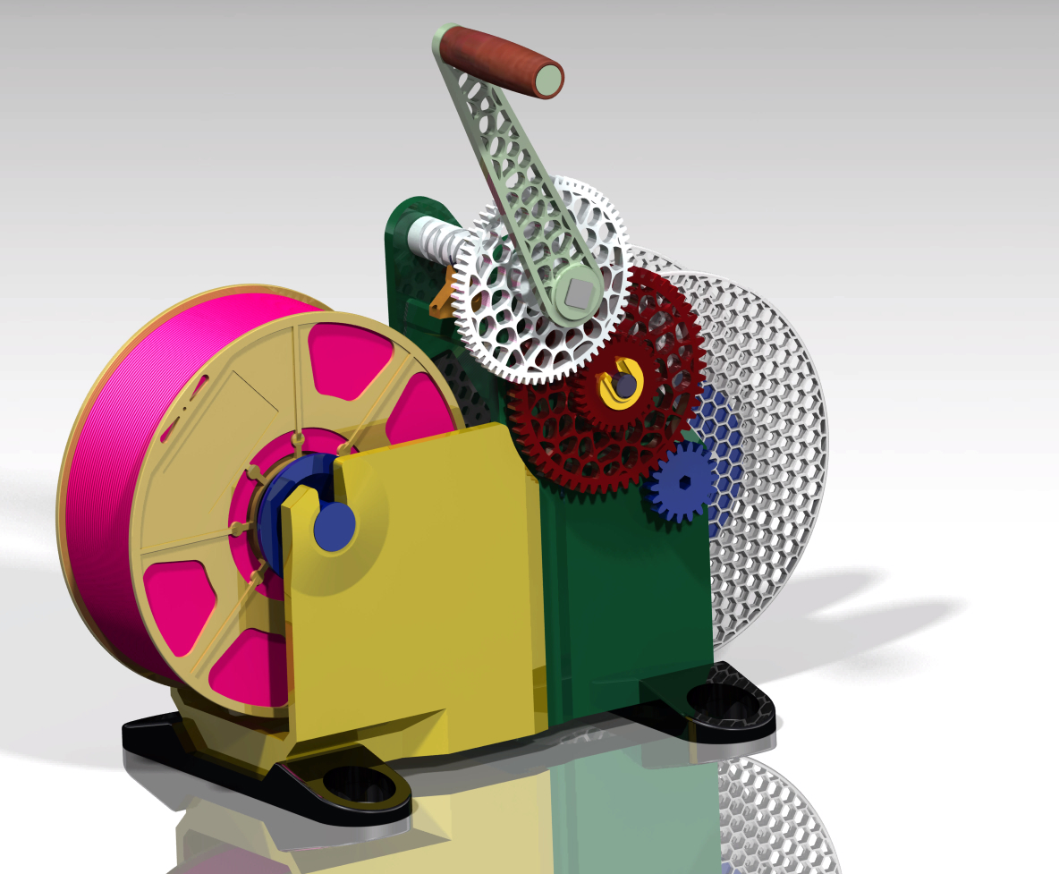 Miniatura 6 do modelo 3D Spool winder - Split Base