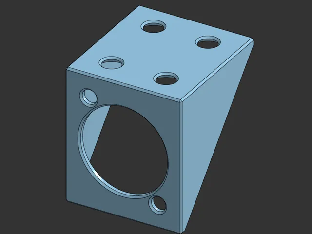 D series panel mount against a flat surface