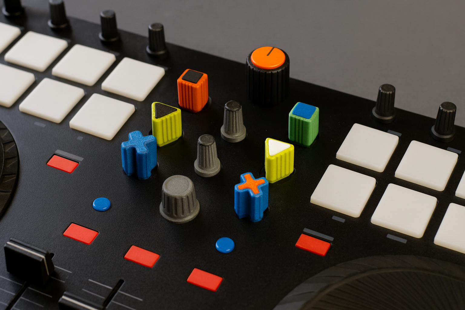Miniatura 5 do modelo 3D Hercules Inpulse 200 Colorful Encoder Knobs