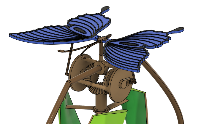 Vertical Wind Turbine Butterfly Spinner