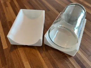 Gridfinity drawer insert for IKEA CITRONHAJ 35cl spice jars.